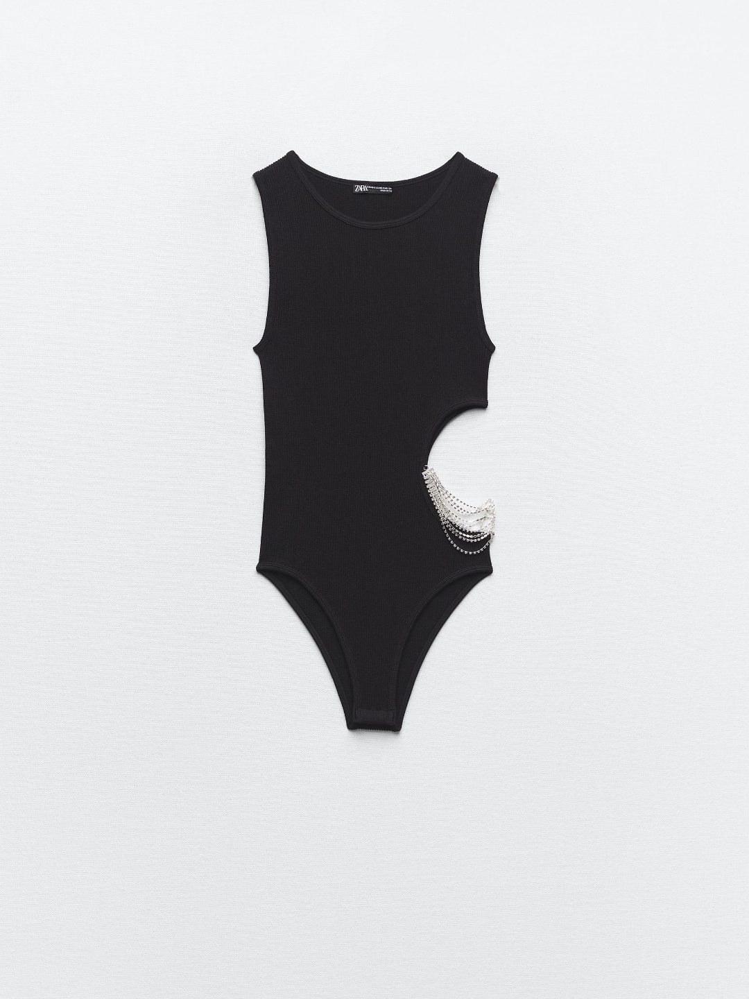 

ZARA Women Black Bodysuit