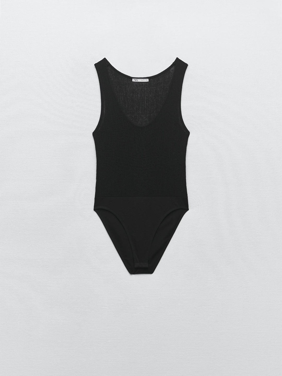 

ZARA Women Black Bodysuit