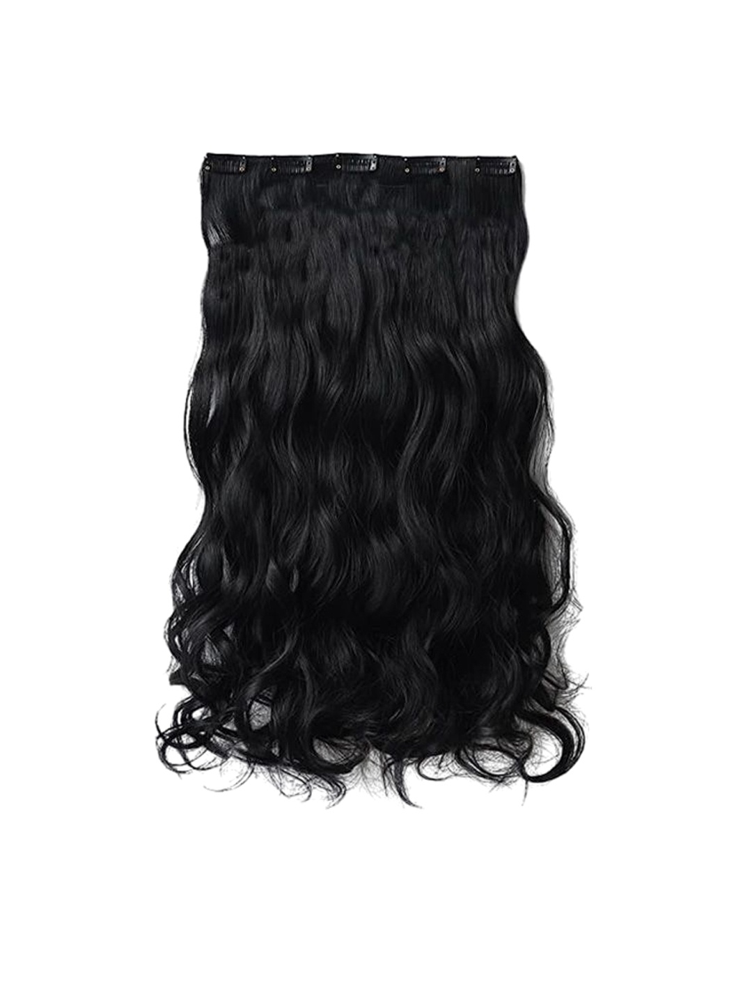 

D-Divine Clip-In Wavy Locks Hair Extension - Black - 22 Inch