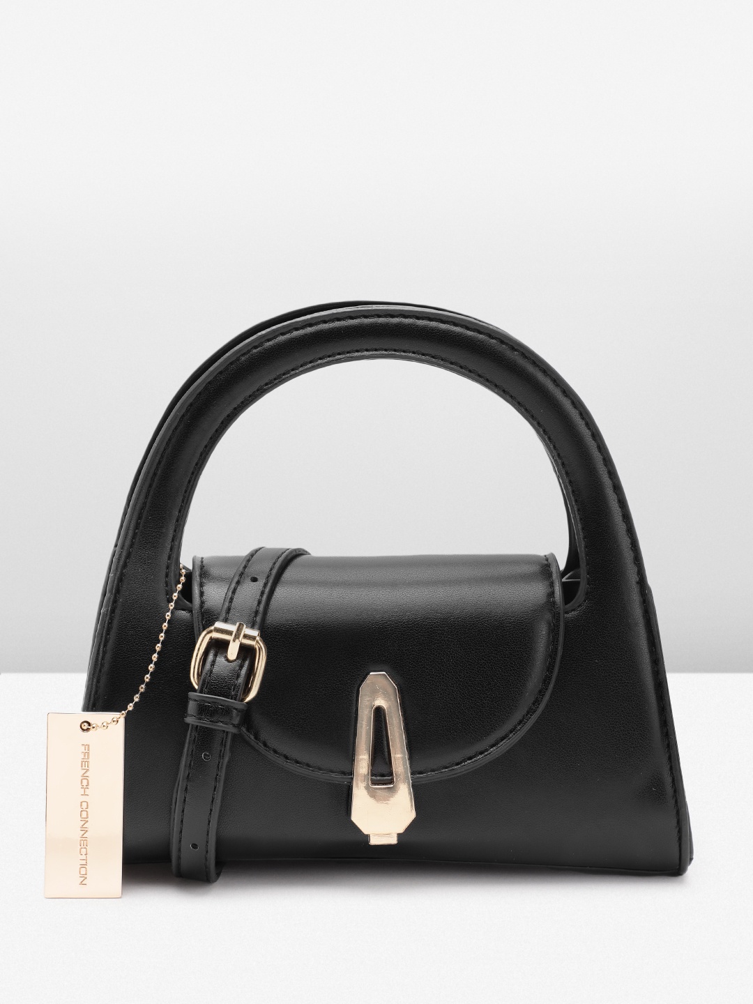 

French Connection Miniature Handheld Bag, Black