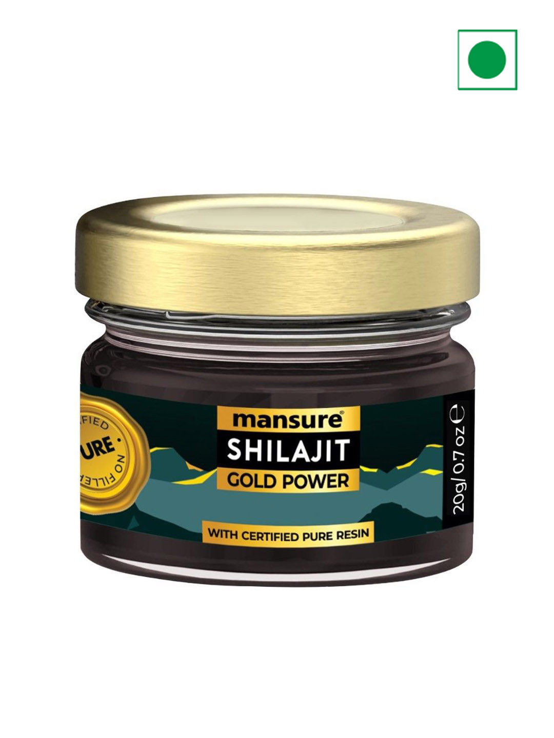 

ManSure Shilajit Gold Power Resin With Swarna Bhasma - 20 g, Black