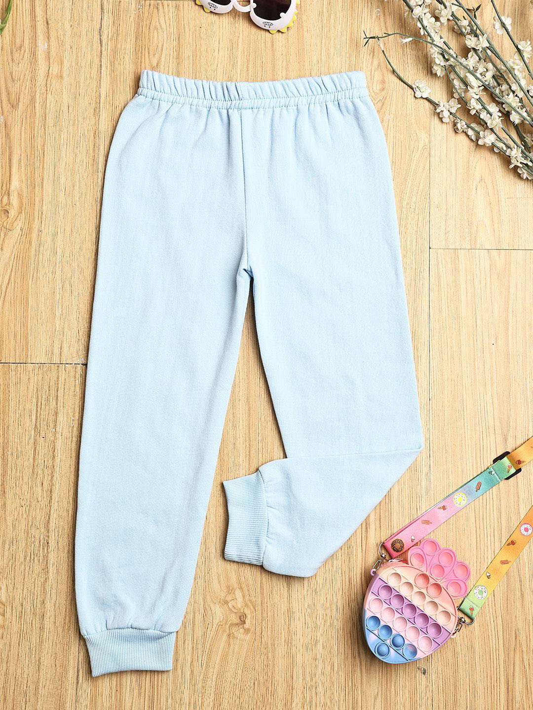 

Cutiekins Girls Regular Fit Mid Rise Jogger, Blue