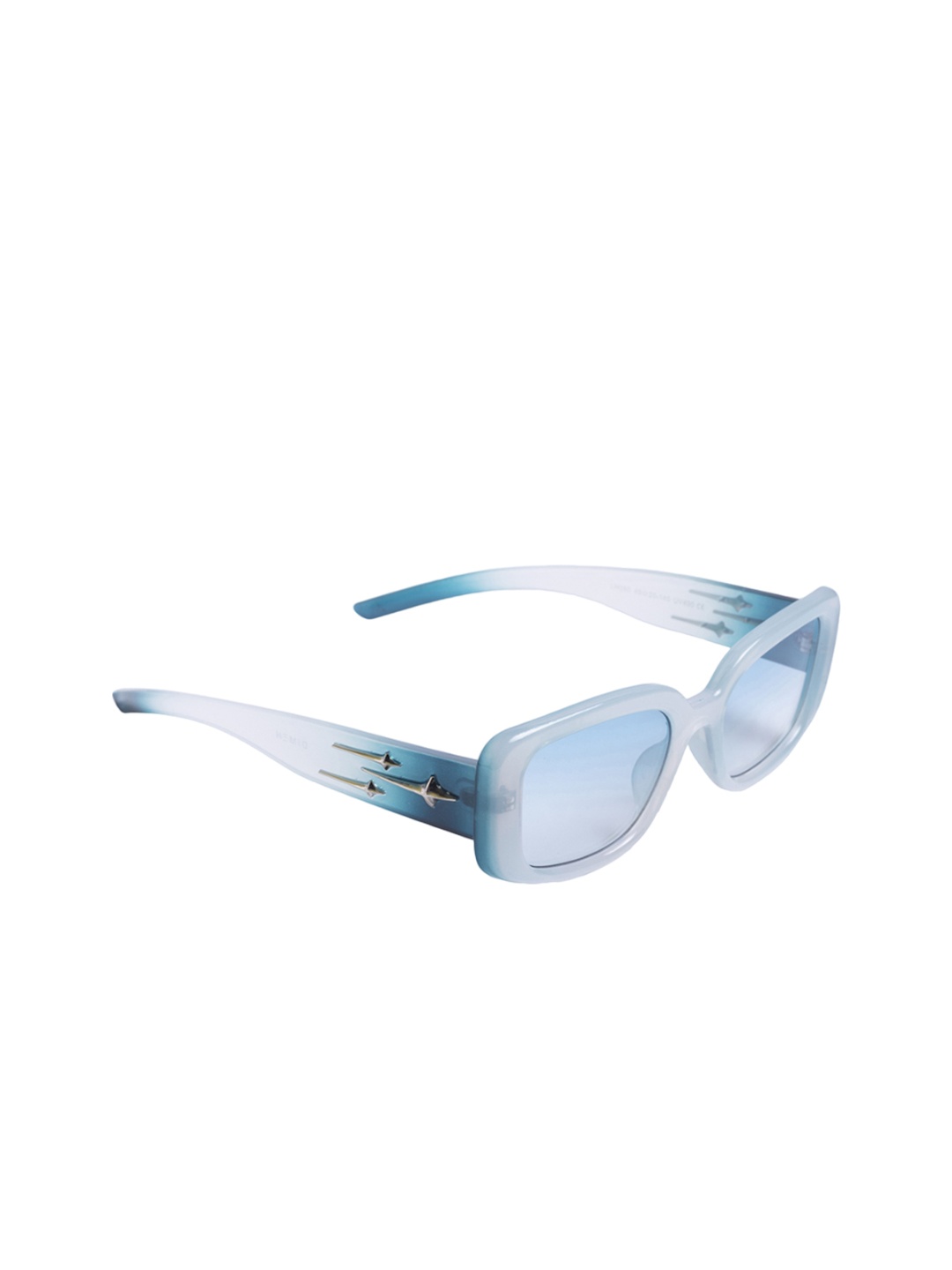 

DIMEH Women Rectangle Sunglasses with UV Protected Lens SG-335, White