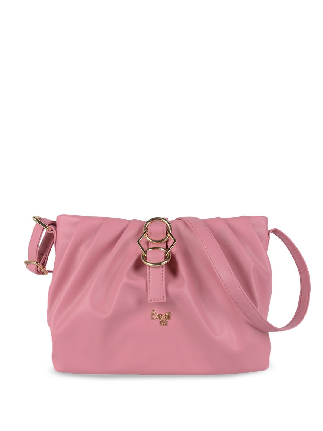 

Baggit PU Structured Hobo Bag with Tasselled, Pink