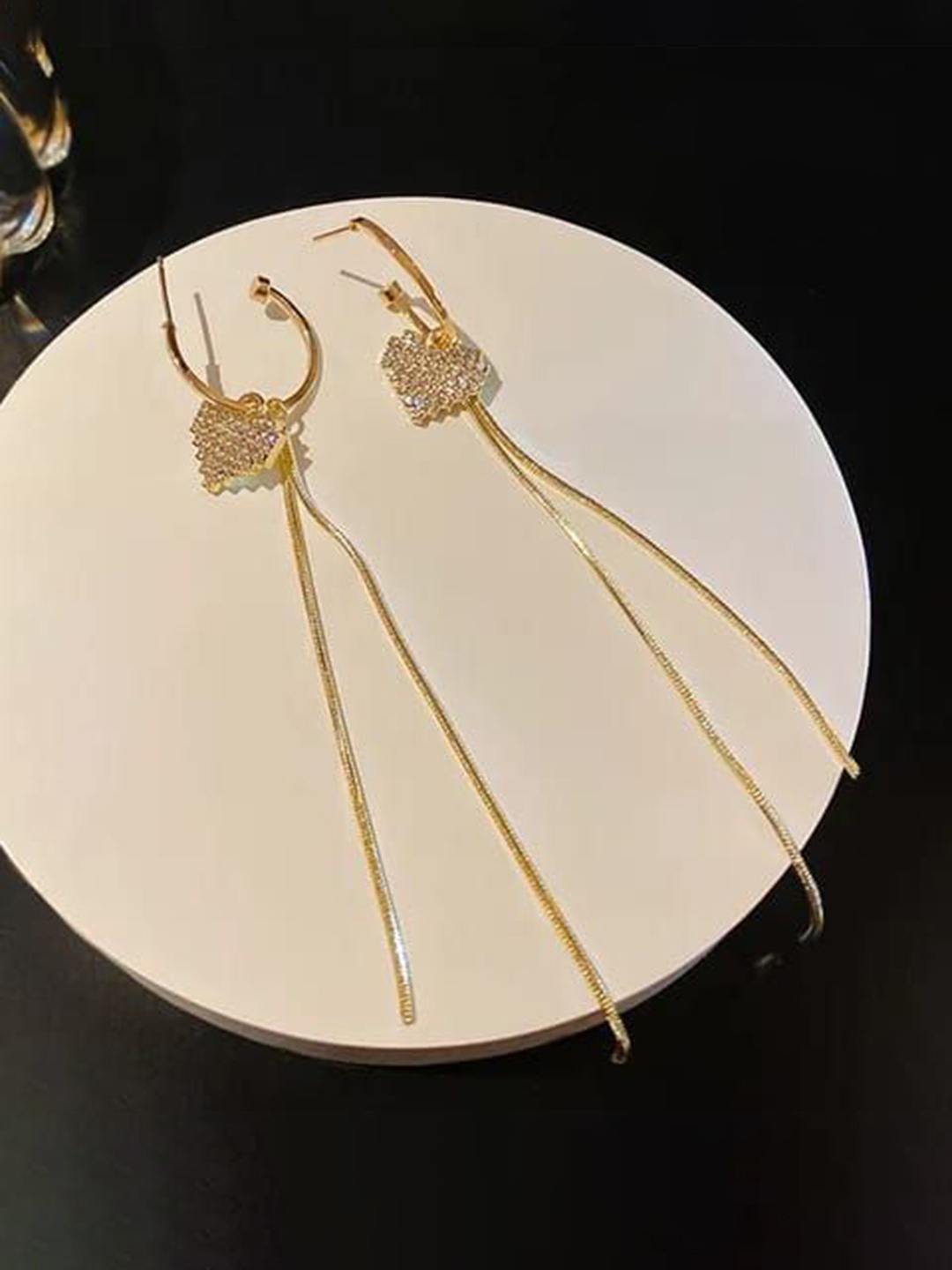 

YU FASHIONS Geometric Drop Earrings, Gold