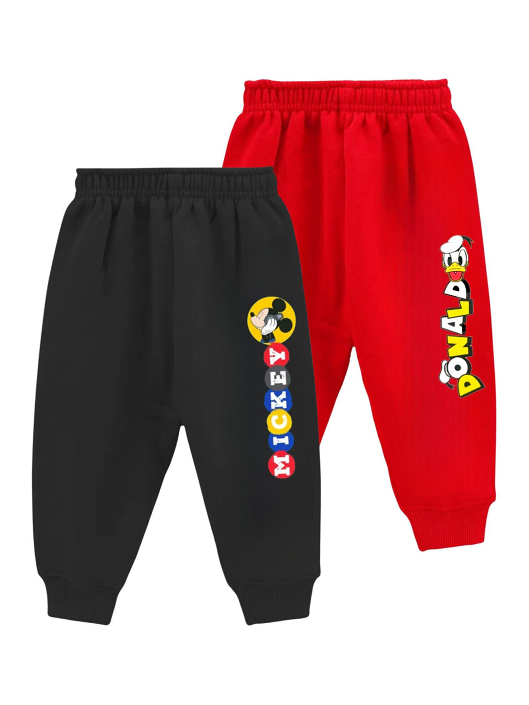 

FRENCH KLEIDER Boys Pack Of 2 Mid-Rise Regular Fit Joggers, Black