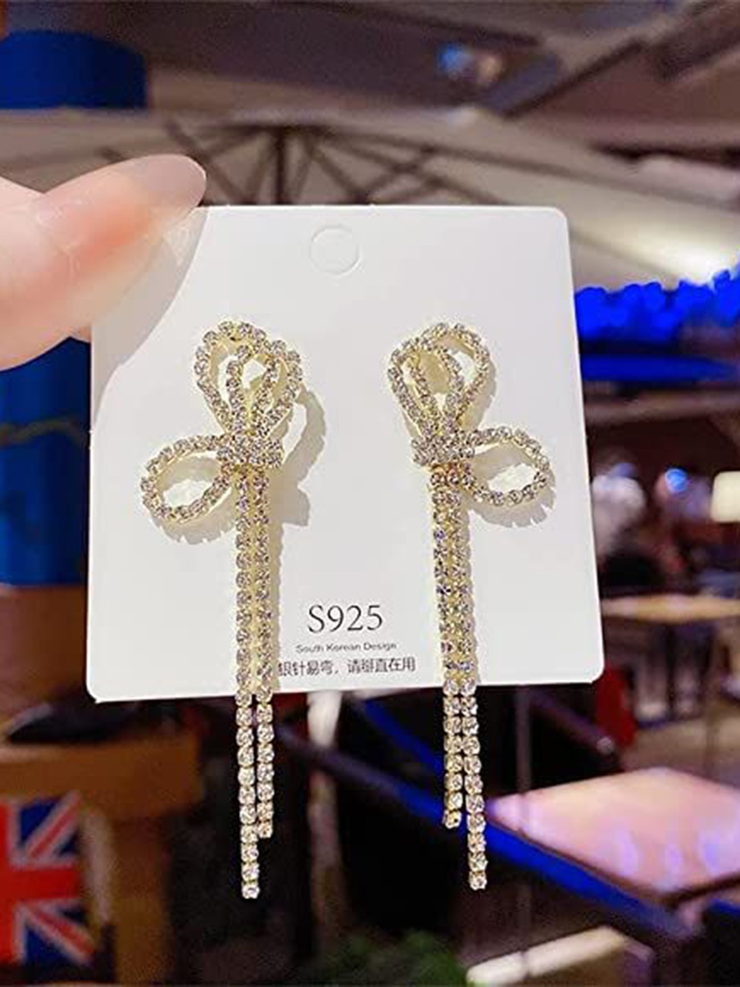 

YU FASHIONS Geometric Drop Earrings, Gold