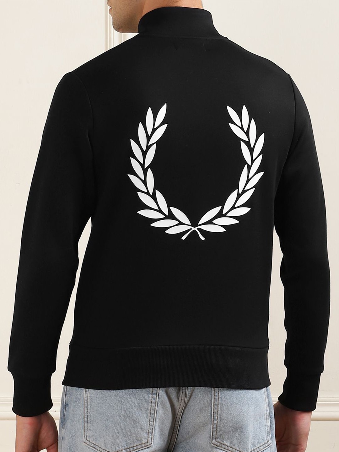 

Fred Perry Men Graphic Printed Sweatshirt, Black