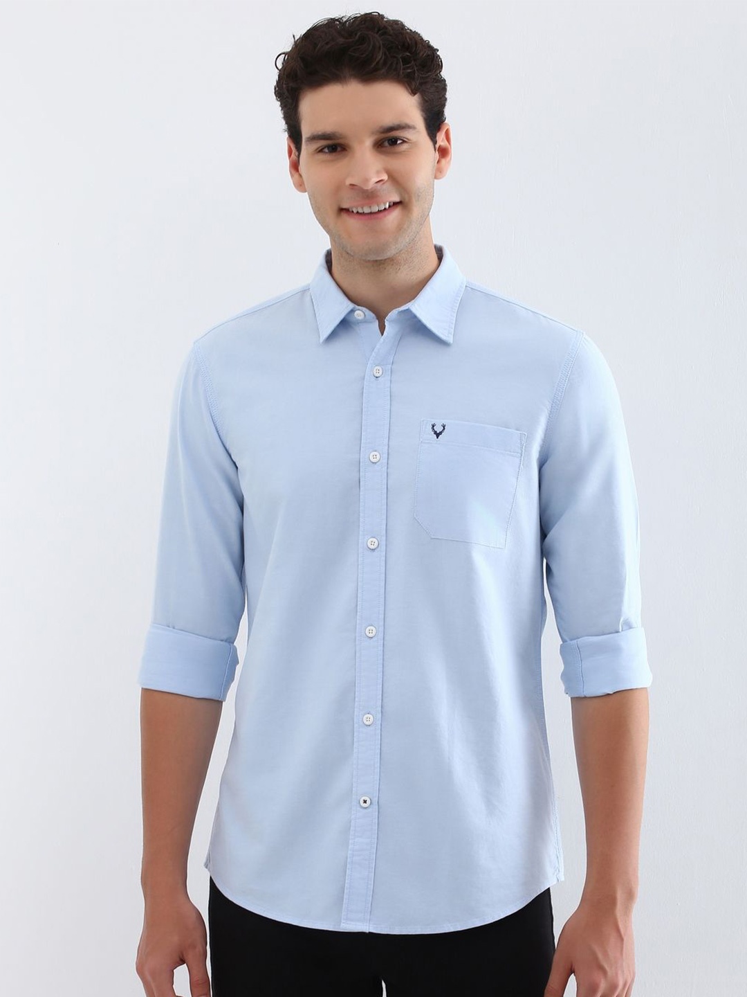 

Allen Solly Men Custom Opaque Casual Shirt, Blue