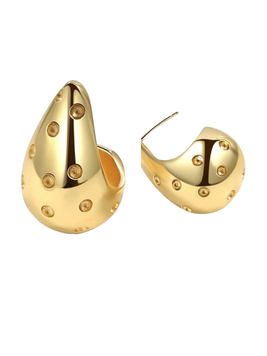 

MYKI Stainless Steel Gold-Plated Contemporary Studs