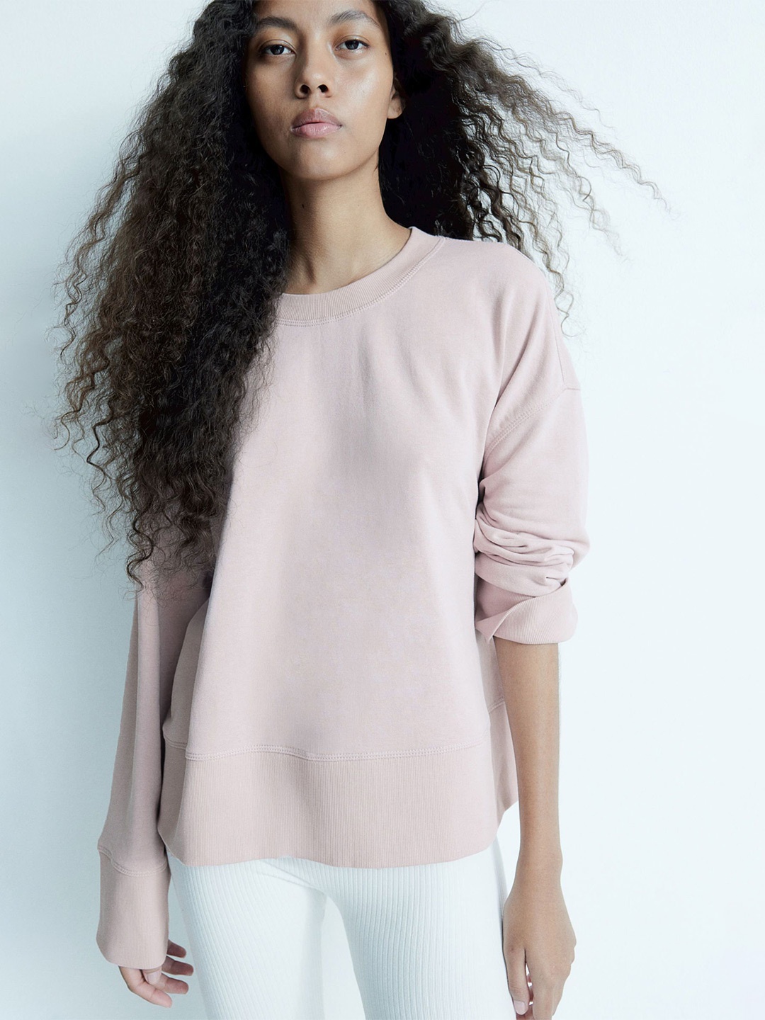 

H&M Women Oversized Sweatshirt, Pink