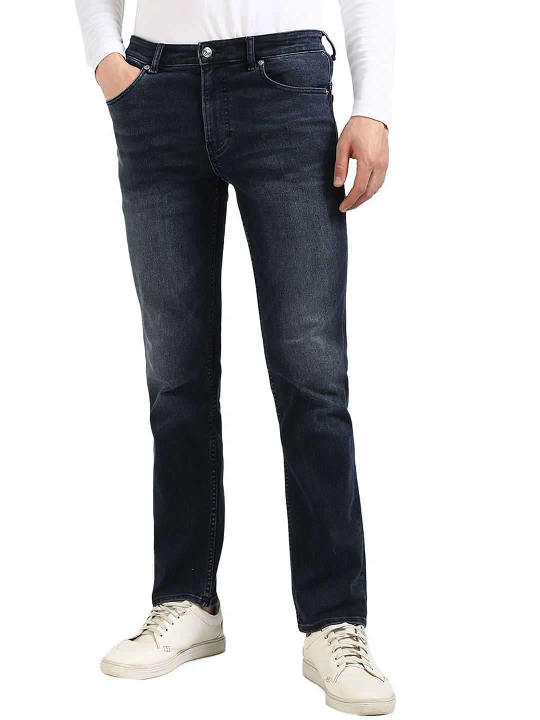 

Calvin Klein Jeans Men Slim Fit Mid-Rise Jeans, Blue