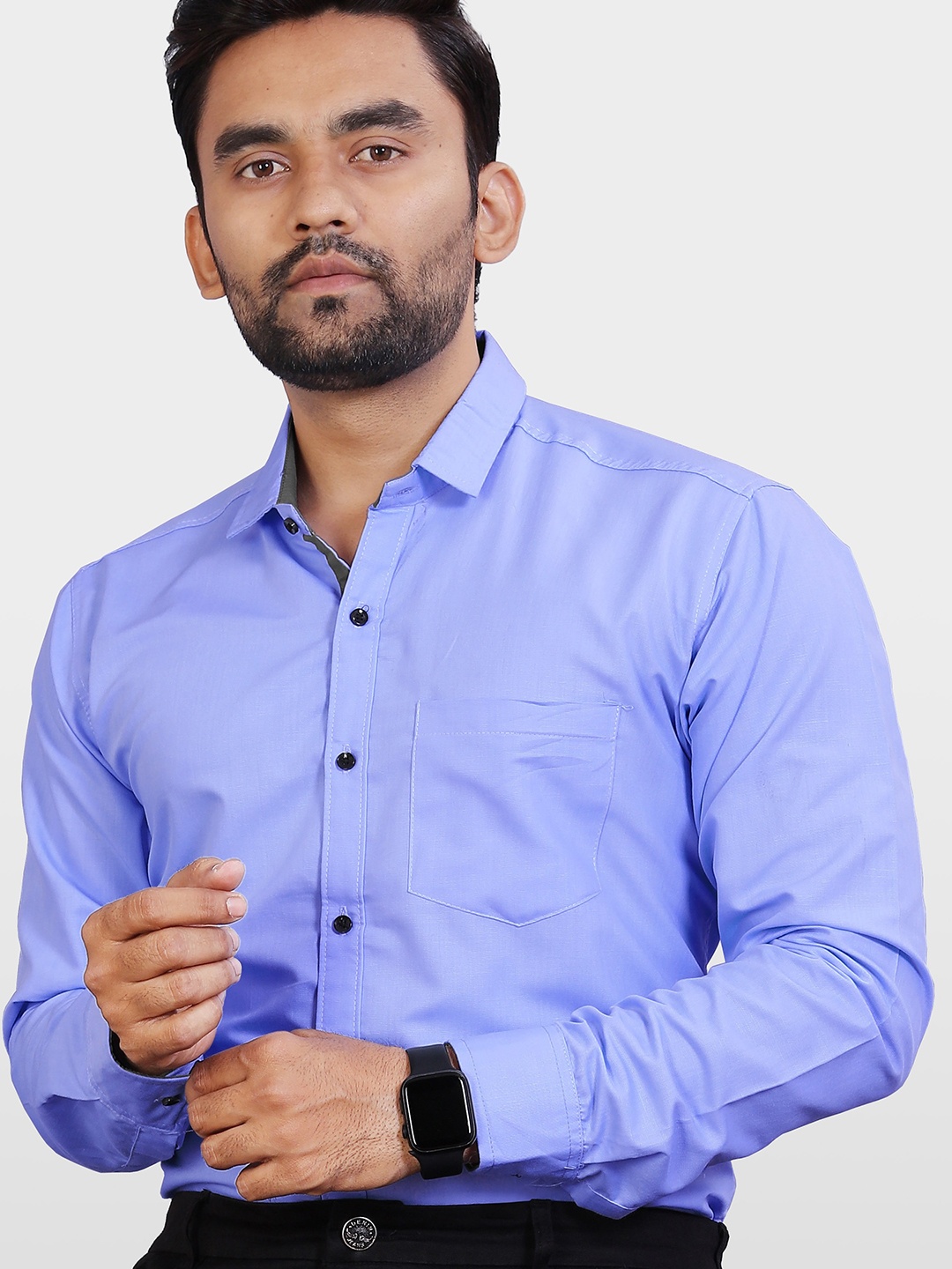 

Metronaut Men Slim Fit Opaque Casual Shirt, Lavender