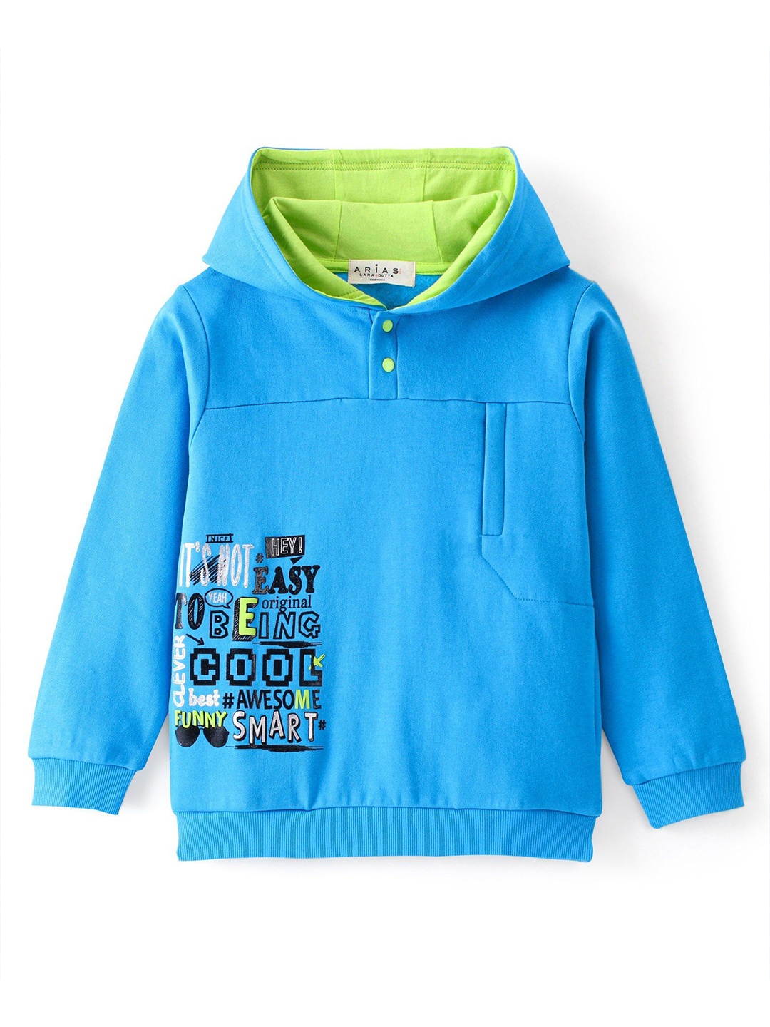 

ARIAS By LARA DUTTA Boys Cotton Printed Sweatshirt, Blue