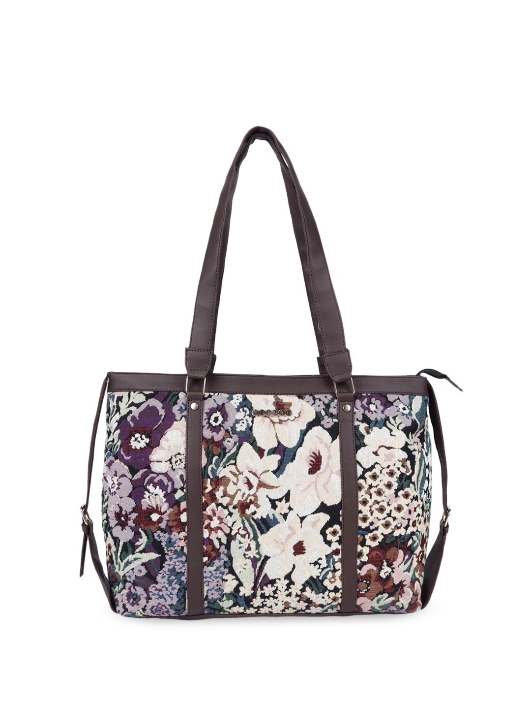 

ASTRID Women Floral Printed Shopper Shoulder Bag, White