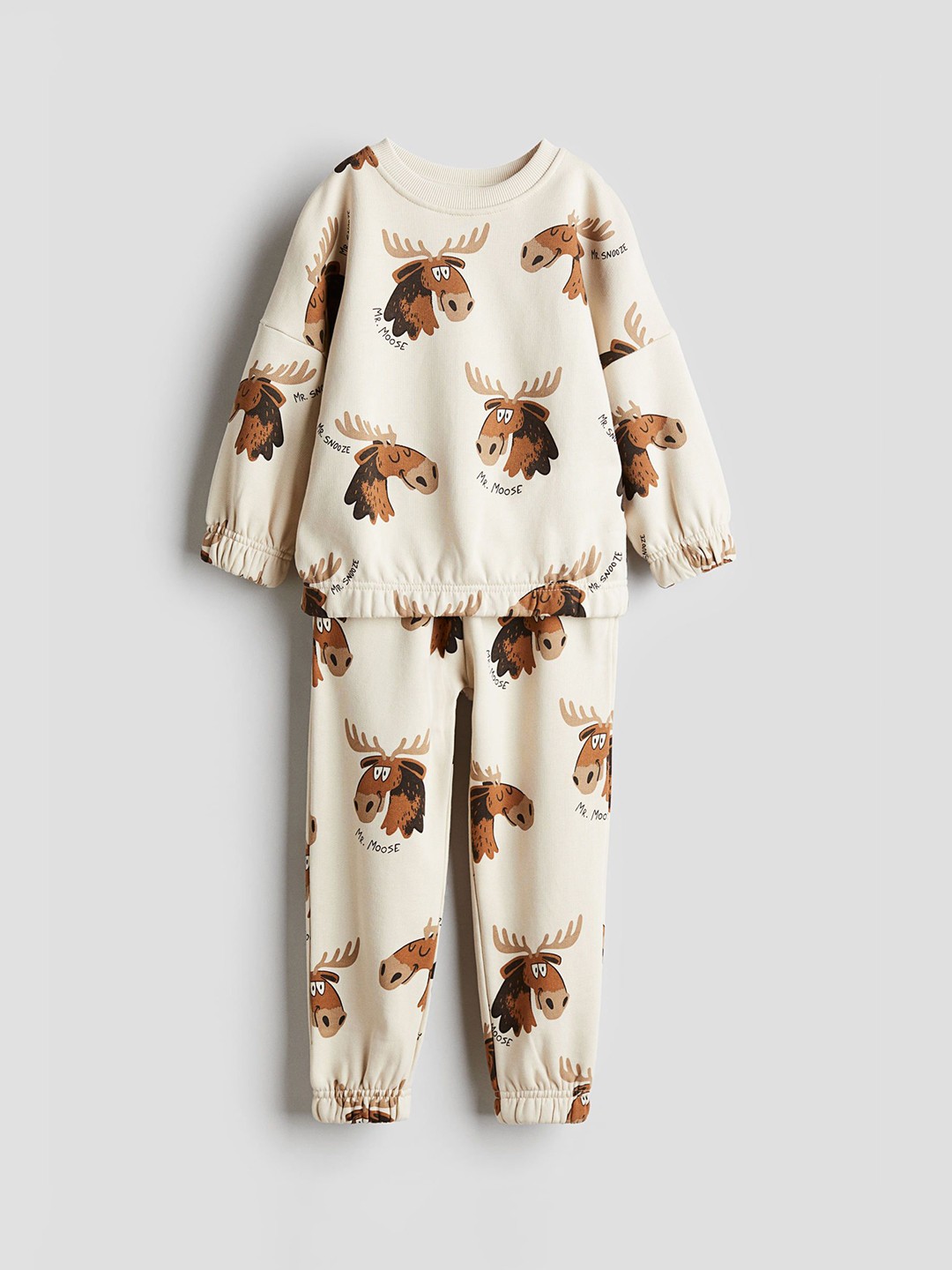 

H&M 2-Piece Sweatshirt Set, Beige