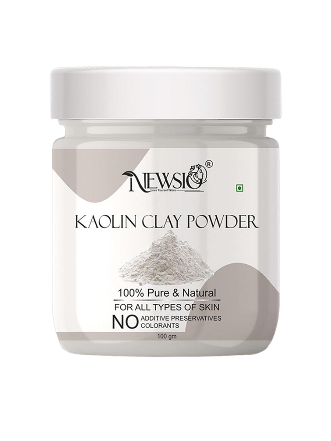 

Newsio Pure & Natural Kaolin Clay Powder For Skin - 100g, White