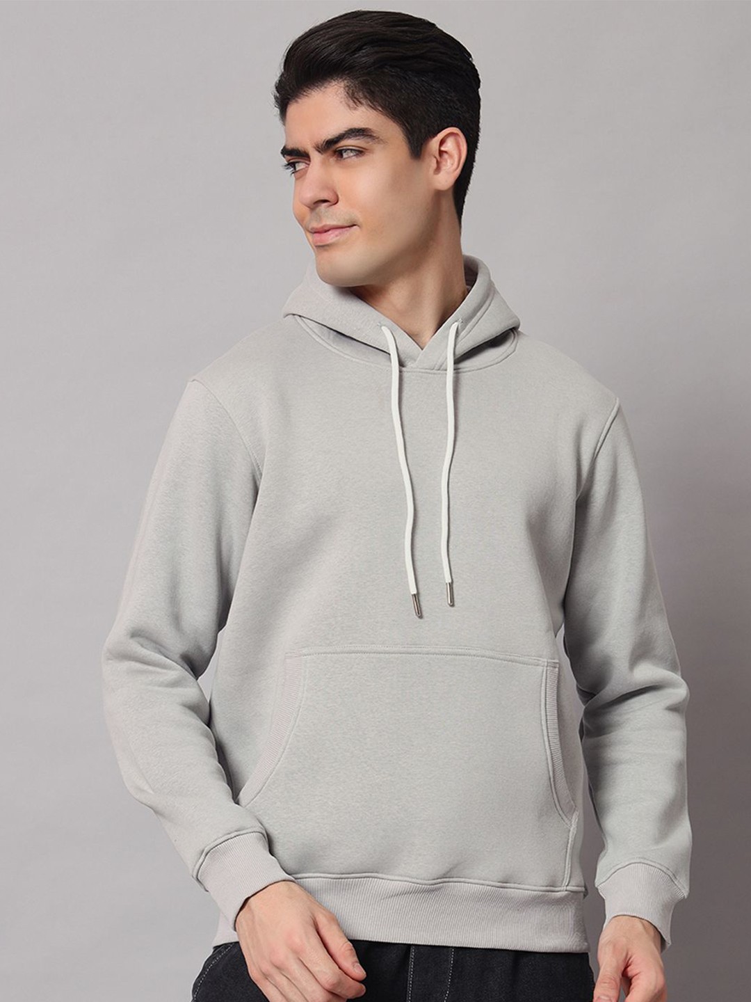 

Obaan Men Hooded Sweatshirt, Grey