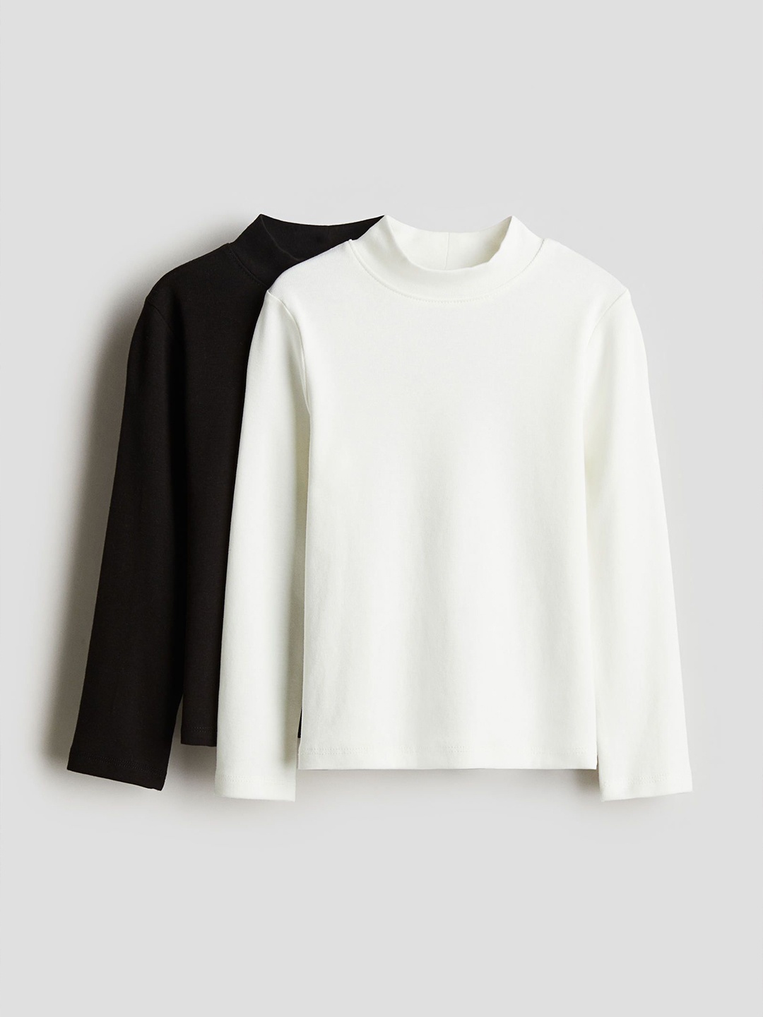 

H&M Girls Pack Of 2 Polo Neck Tops, White