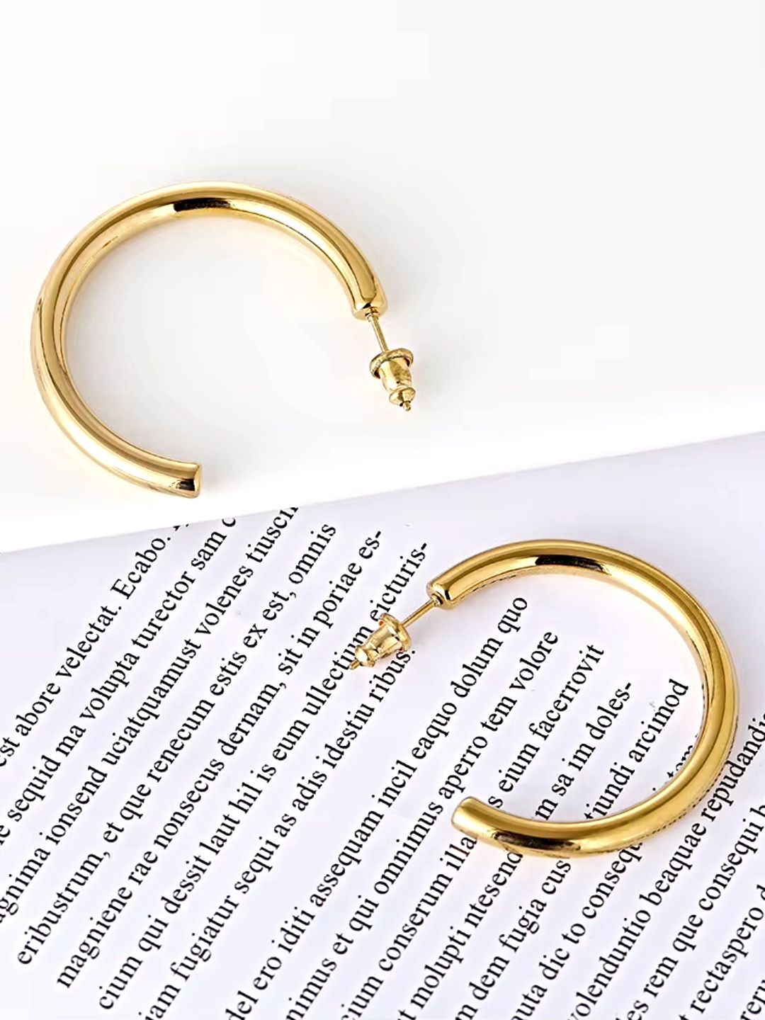 

Proplady Quirky Hoop Earrings, Gold