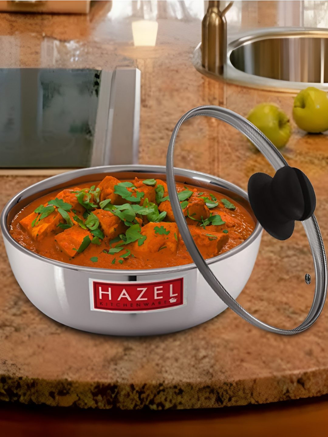 

HAZEL Grey Dishwasher Safe Aluminium Tasla 2.5 L