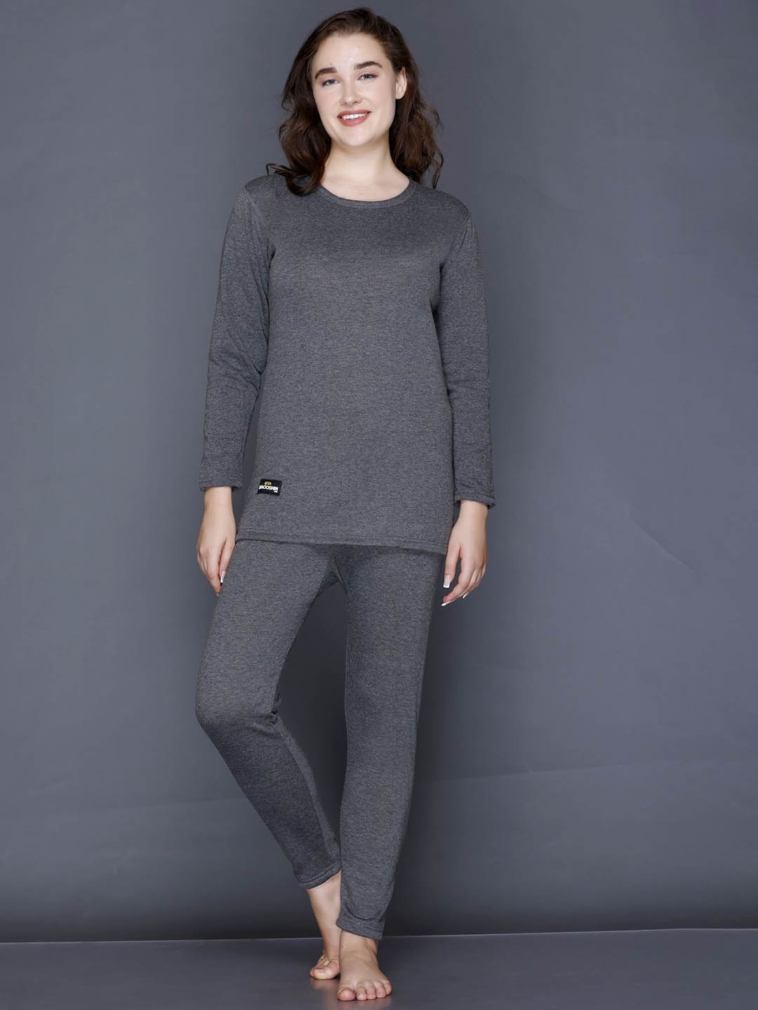 

TFA THE FASHION ADDICTION Women Cotton Thermal Set, Grey