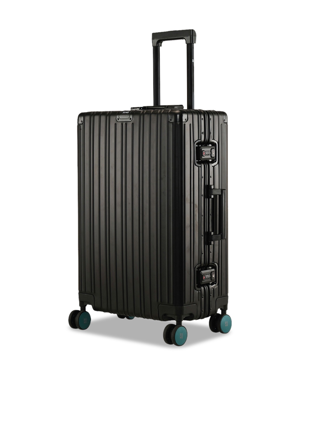 

EUME Textured Hard-Sided Medium Trolley Bag, Black