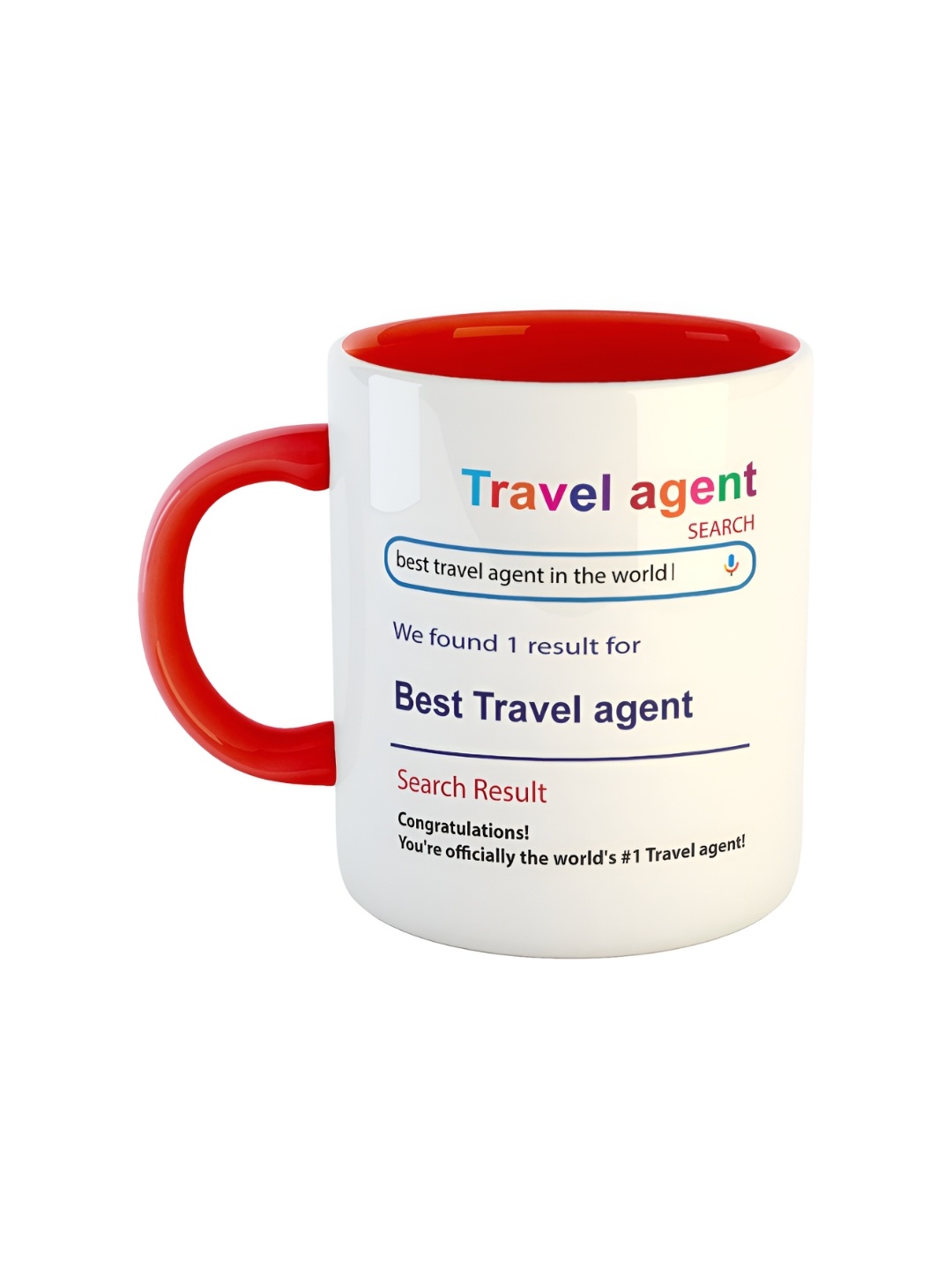 

ARTBUG White & Red Best Gynecologist Printed Ceramic Glossy Coffee Mug