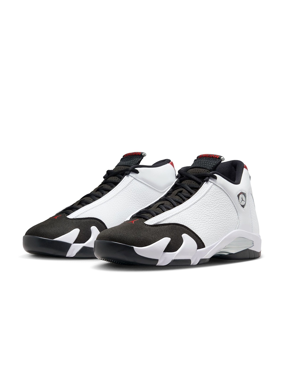 

Nike Men Air Jordan 14 Retro 'Black Toe' Shoes, White