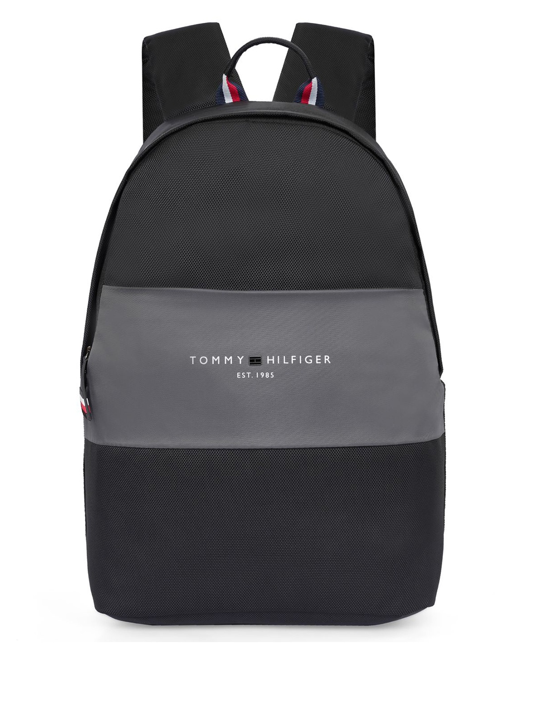 

Tommy Hilfiger Unisex Colourblocked Backpack with Compression Straps, Black