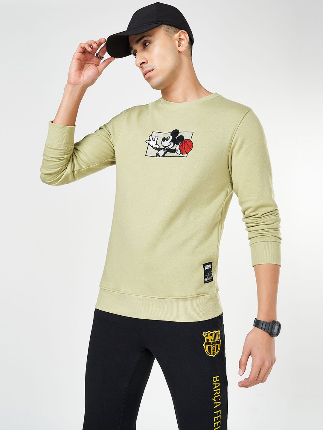 

SF JEANS by Pantaloons Men Printed Sweatshirt, Green