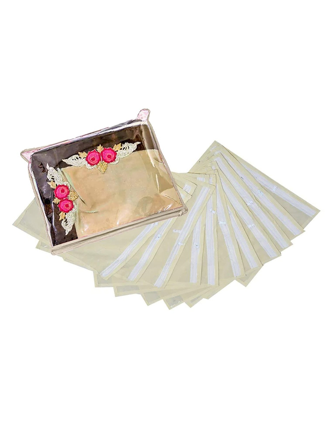 

Kuber Industries Cream-Coloured 12 Pieces Multi-Utility Organisers