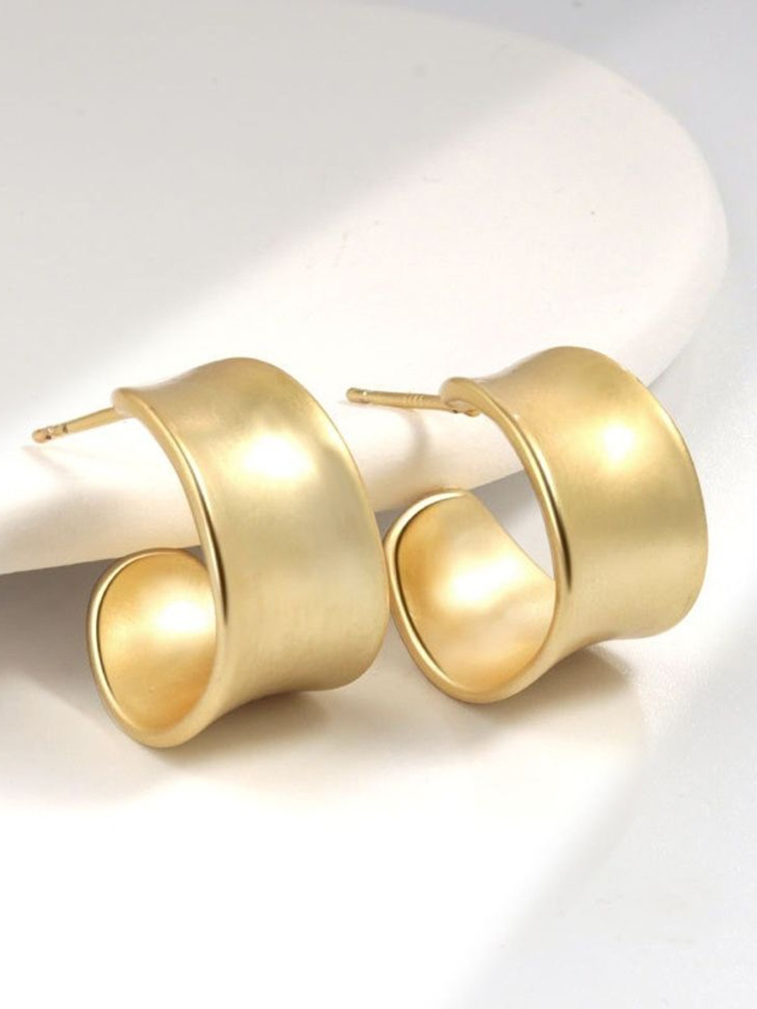 

MYKI Stainless Steel Gold-Plated Contemporary Studs