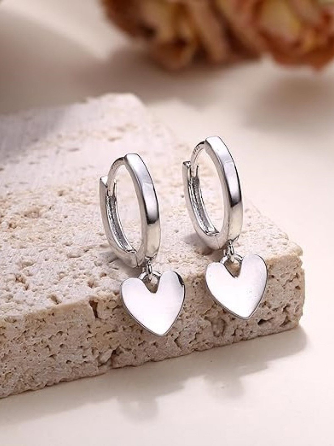 

EL REGALO Contemporary Hoop Earrings, Silver