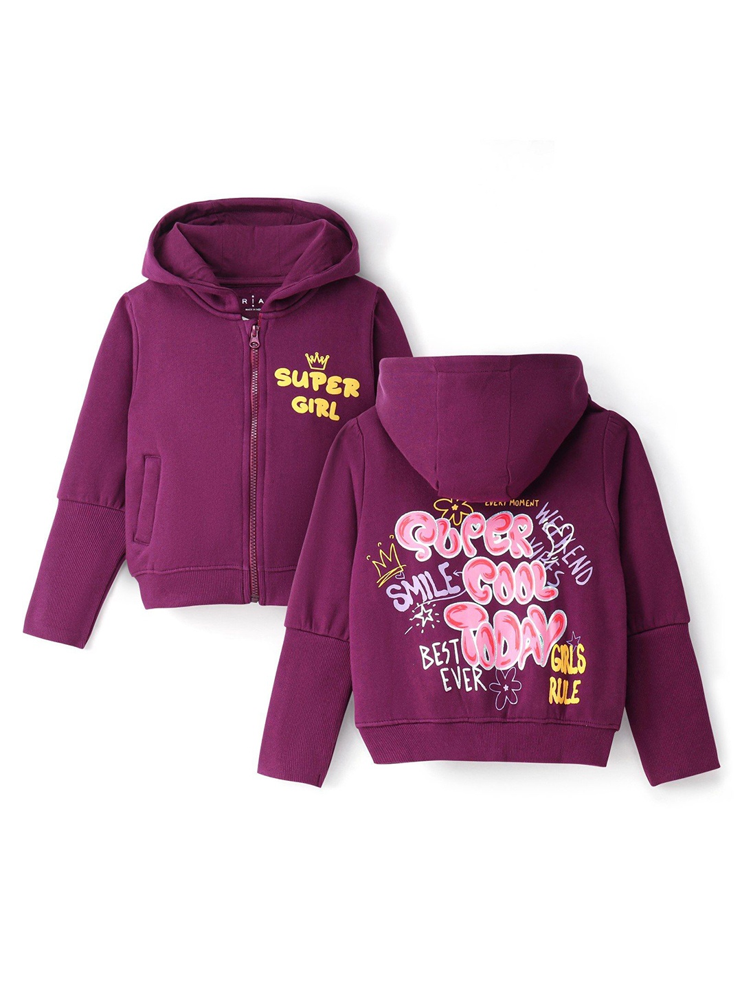 

ARIAS By LARA DUTTA Girls Sweatshirt, Purple