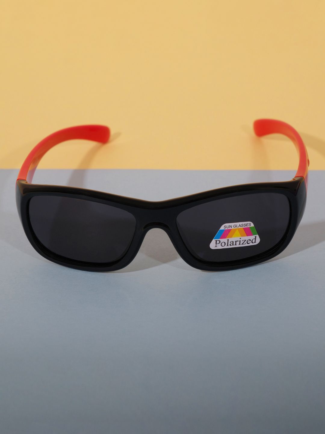 

DukieKooky Kids Rectangle Polarised and UV Protected Lens Sunglasses DKSG493B-Black