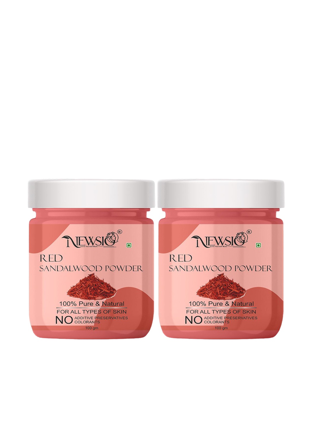 

Newsio Set Of 2 100% Pure & Natural Red Sandalwood Powder- 100 g Each