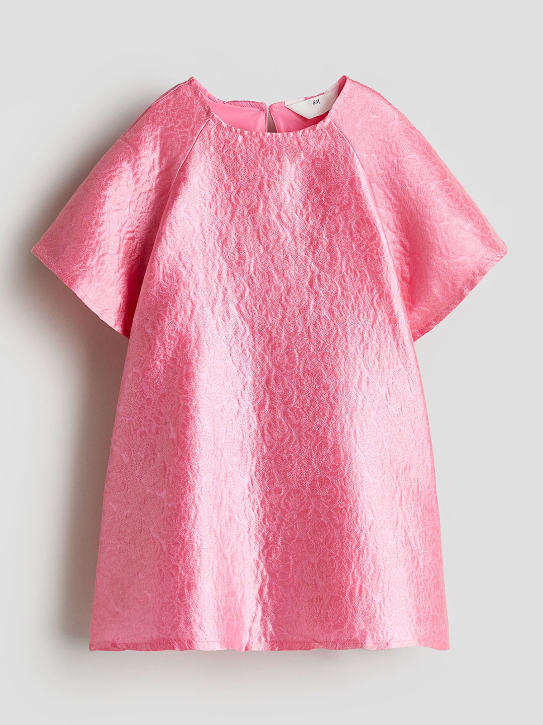 

H&M Infant Girls Jacquard-Weave Dress, Pink