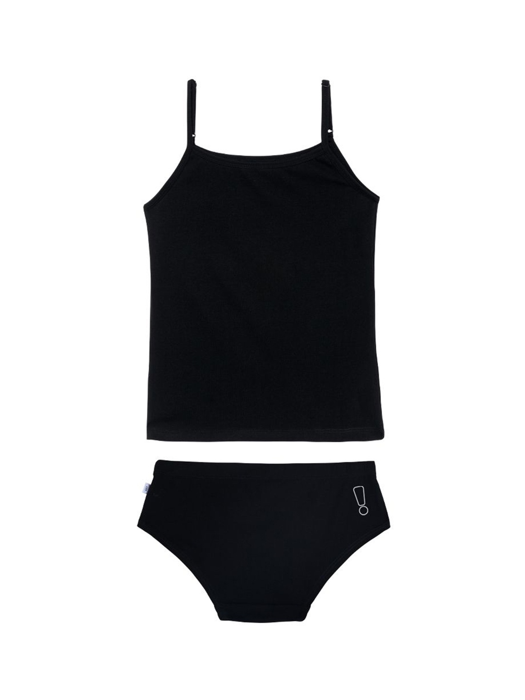

You Got Plan B Girls Non-Padded Lingerie Set HC-Black: 3-4-Black