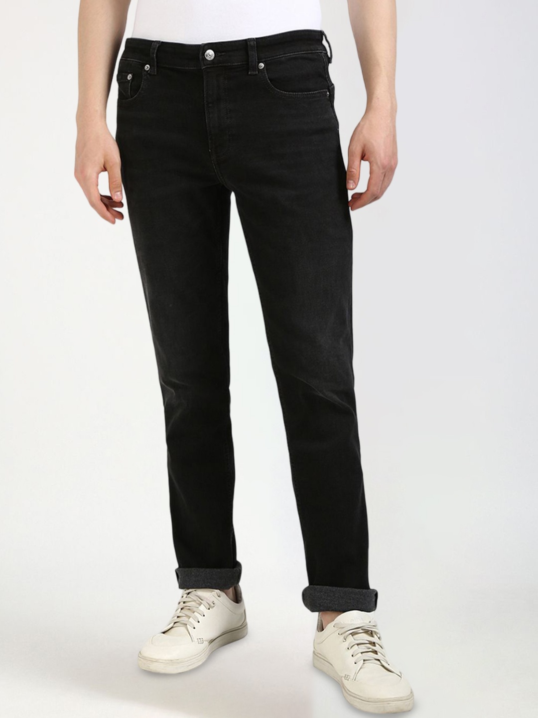 

Calvin Klein Jeans Men Cotton Slim Fit Jeans, Black