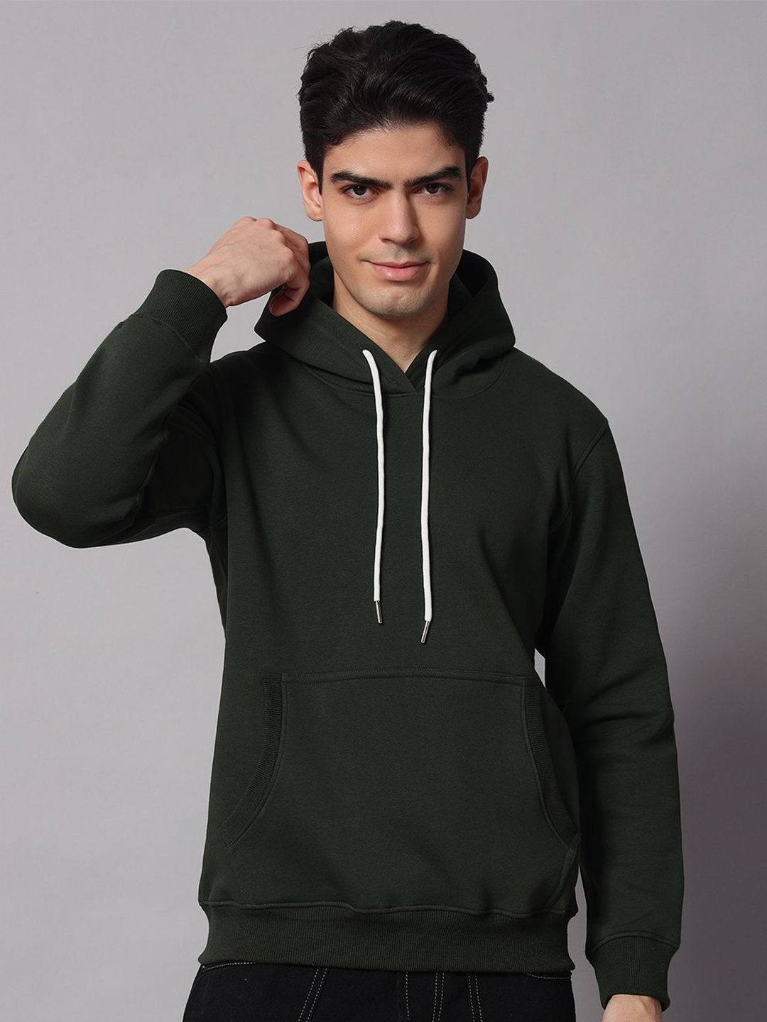 

Obaan Men Hooded Sweatshirt, Green