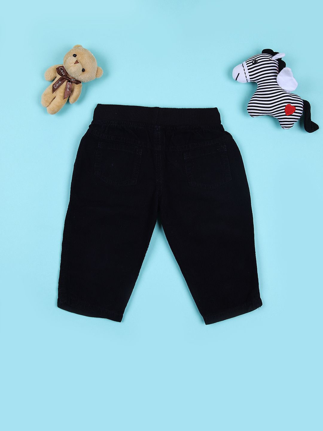 

V-Mart Kids Cotton Solid Corduroy Mid-Rise Regular Fit Trousers, Navy blue