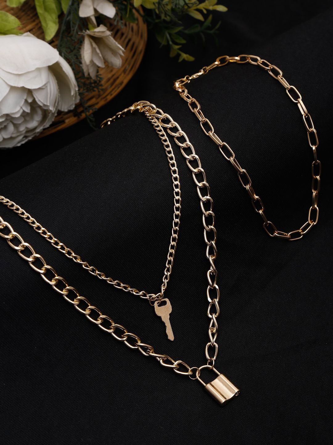 

YouBella Gold-Plated Layered Necklace