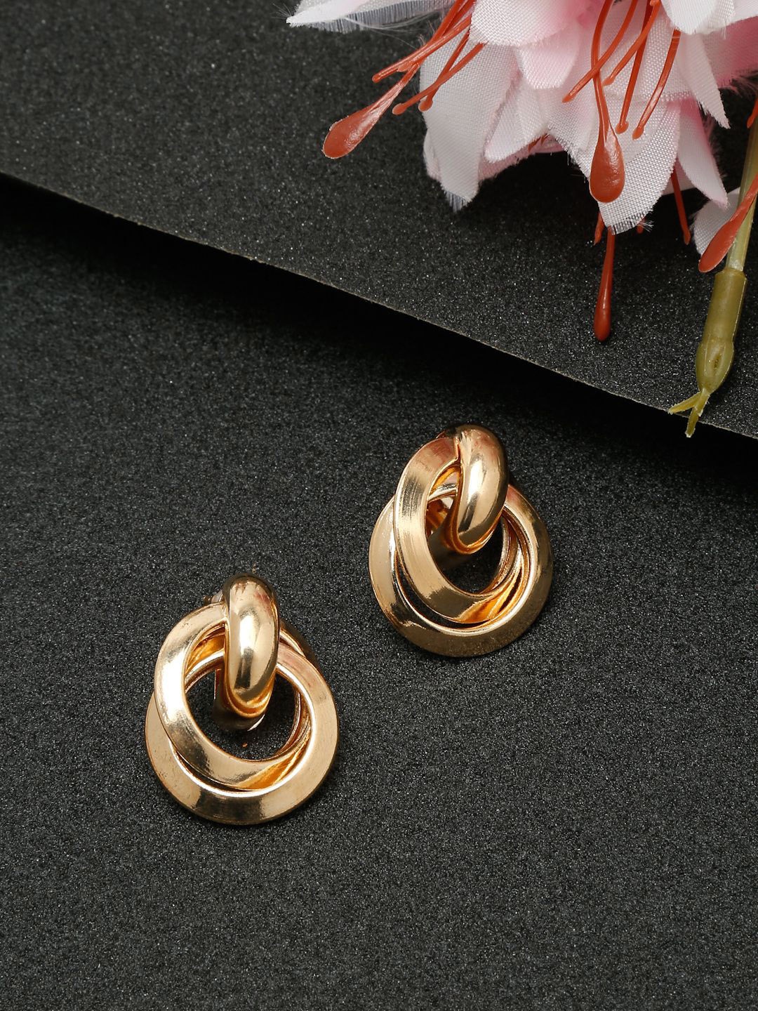 

YouBella Gold-Plated Contemporary Studs