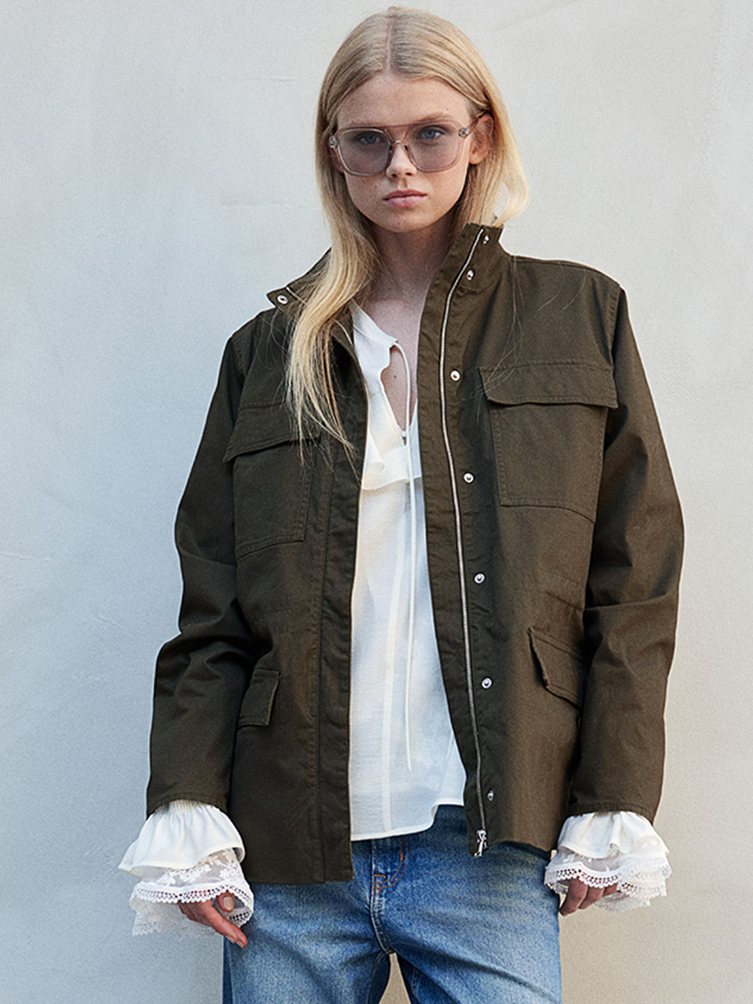 

H&M Utility Jacket, Green