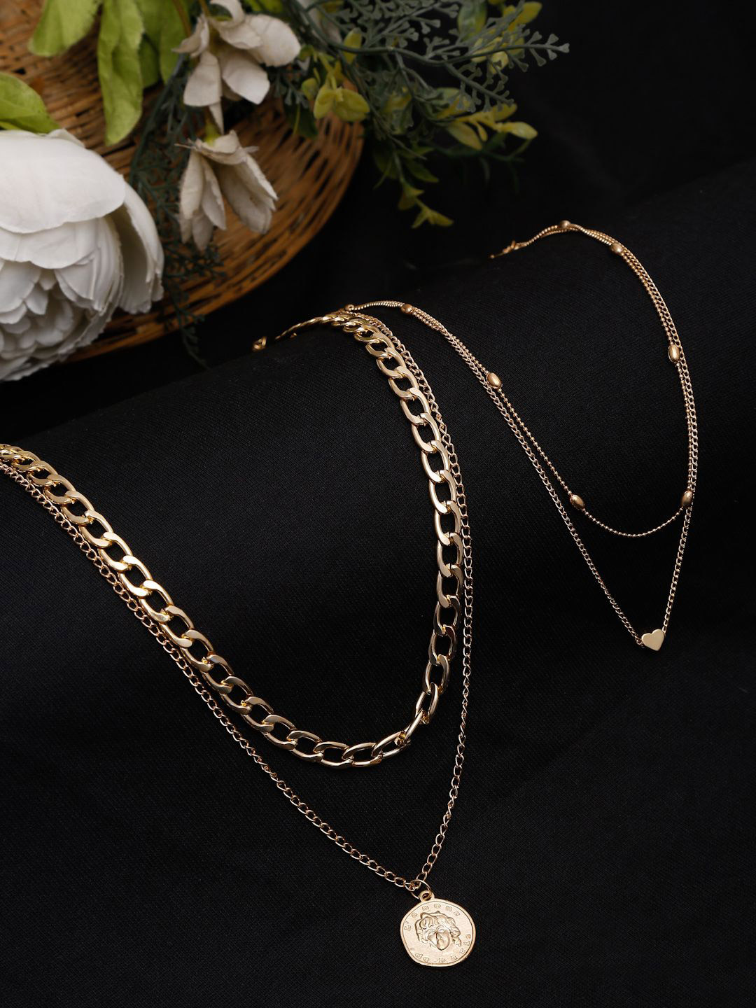 

YouBella Gold-Plated Layered Necklace