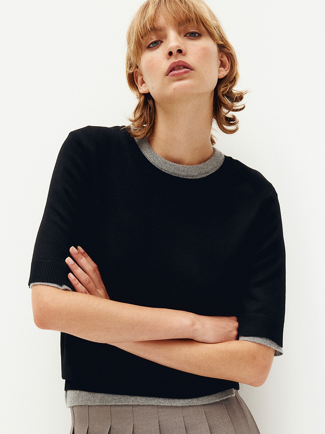 

H&M Women Fine-Knit Tops, Black