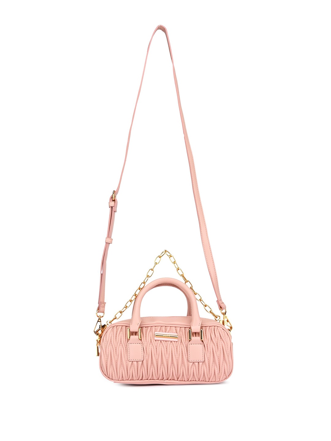 

ALDO Women Textured Structured Sling Bags, Pink