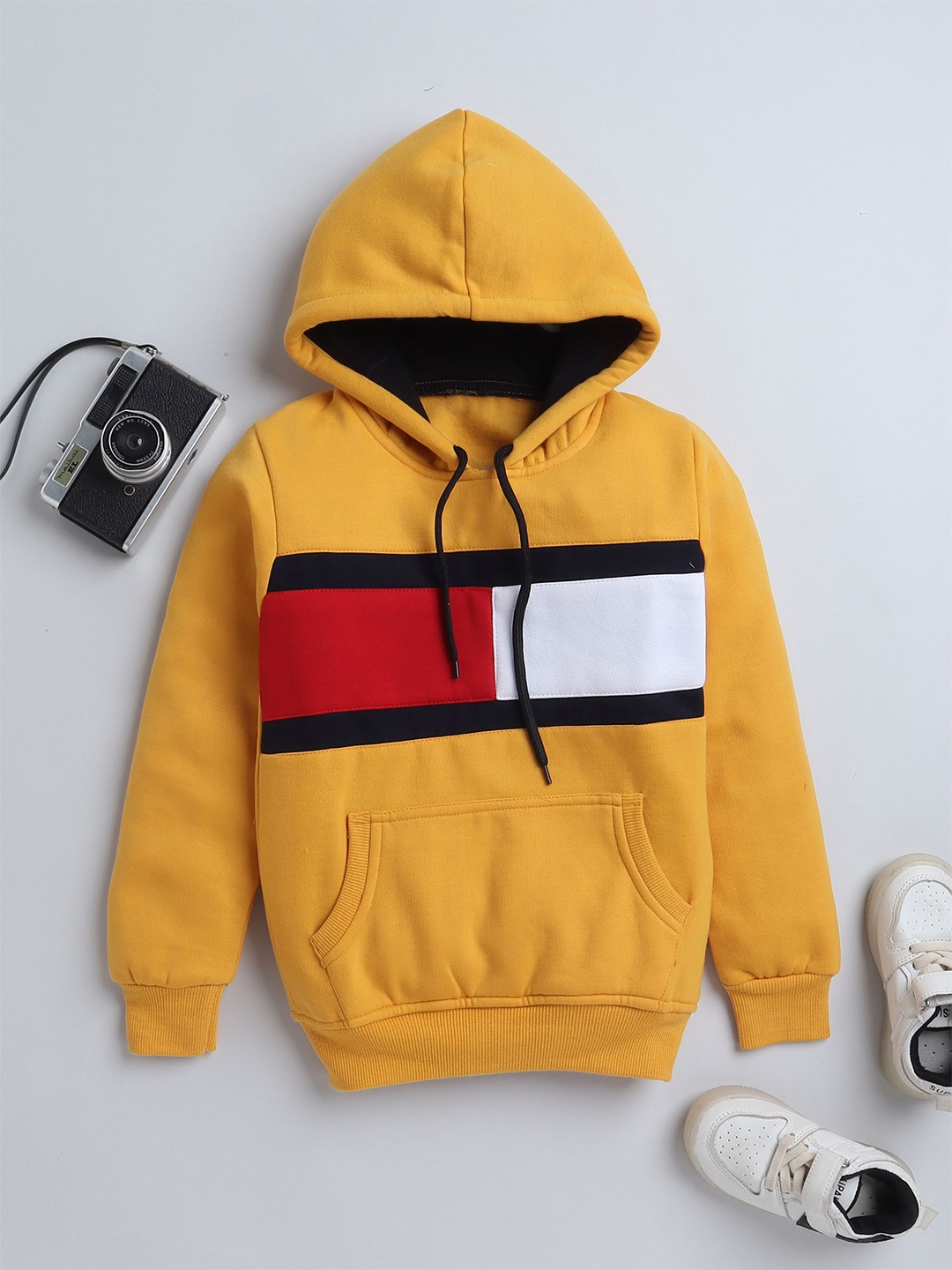 

BAESD Boys Hooded Cotton Pullover Sweatshirt, Yellow