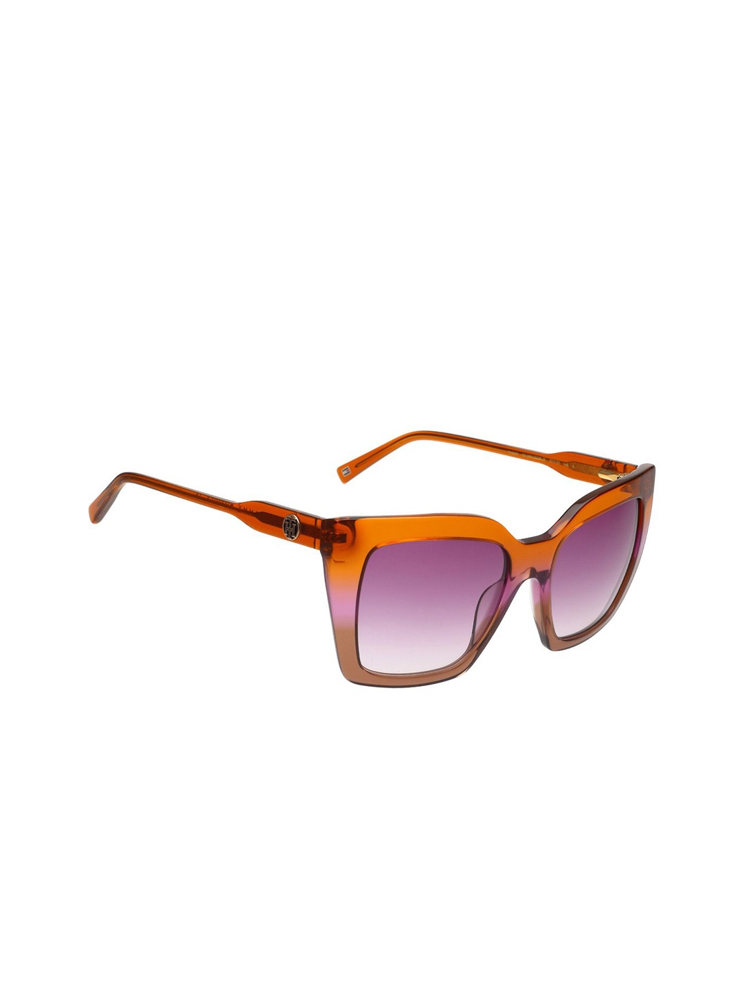 

Tommy Hilfiger Women Cateye Sunglasses with UV Protected Lens TH 2620 C5 ORKGDGR 53 S, Purple